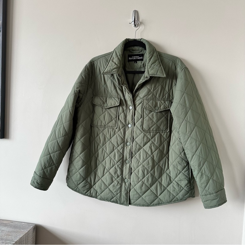 NORTHERN Reflections- Quilted Spring Shacket (Size:Large) - Picture 3 of 8